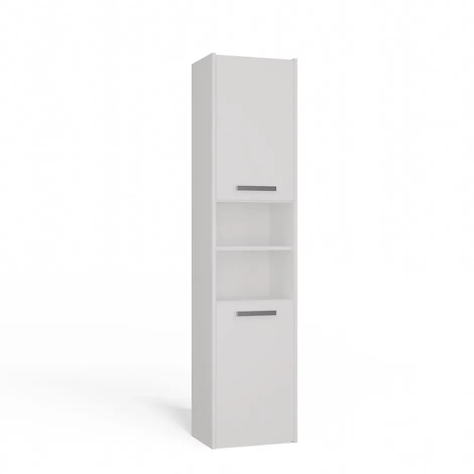 3xE Living Armoire de salle de bain, blanc mat, 170 x 40 x 30 cm* Armoire De Salle De Bains