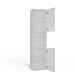 3xE Living Armoire de salle de bain, blanc mat, 170 x 40 x 30 cm* Armoire De Salle De Bains