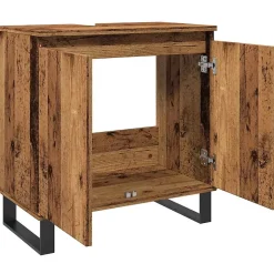 Vidaxl Armoire de salle de bain vieux bois 58x33x60 cm bois ingénierie* Meuble Wc