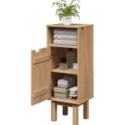 Vidaxl Armoire de salle de bain "OTTA" 35x30x90 cm bois massif de pin