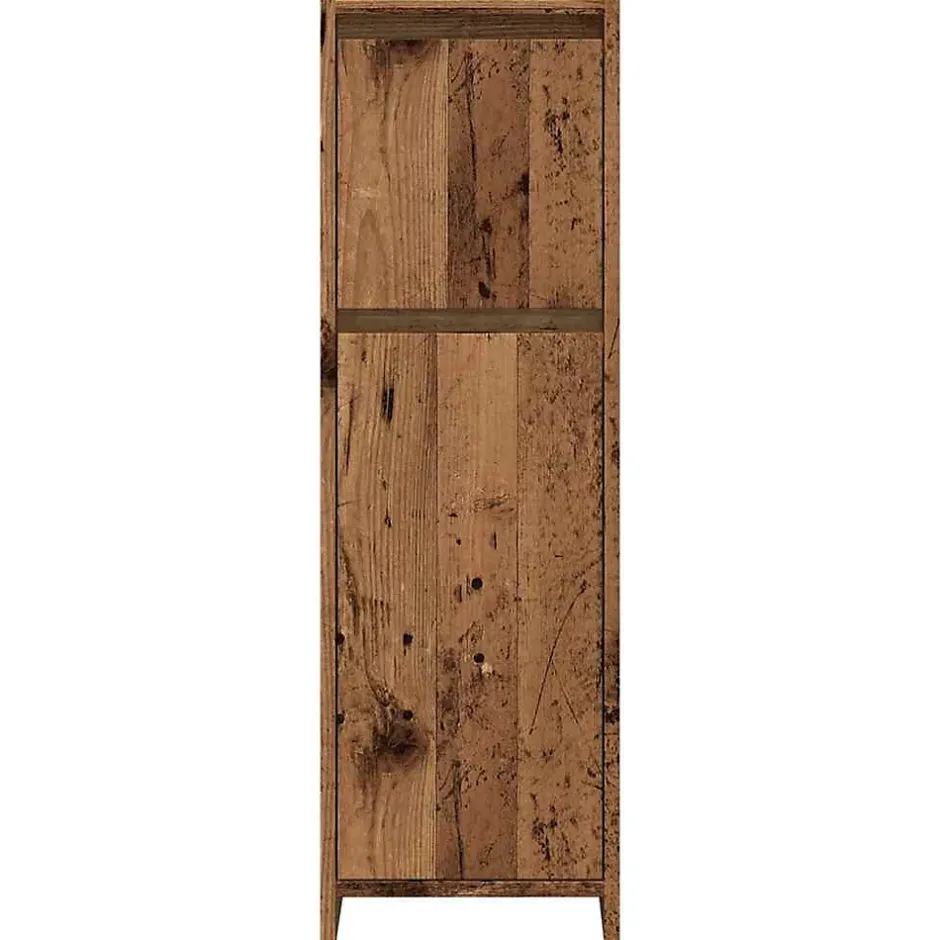 Vidaxl Armoire de salle de bain vieux bois 30x30x95 cm bois ingénierie