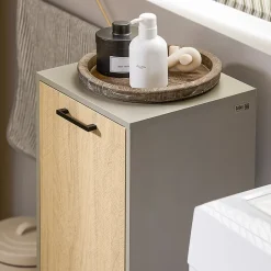 Sobuy Armoire de Salle de Bain, Armoire à Linge, Corbeille à Linge, BZR132-NG,* Armoire De Salle De Bains