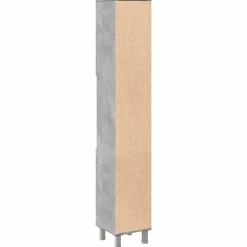 Vidaxl Armoire de salle de bain Gris béton 30x30x179 cm Aggloméré* Meuble Wc