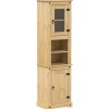 Vidaxl Armoire de salle de bain Corona 50x40x185 cm bois de pin massif