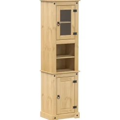 Vidaxl Armoire de salle de bain Corona 50x40x185 cm bois de pin massif