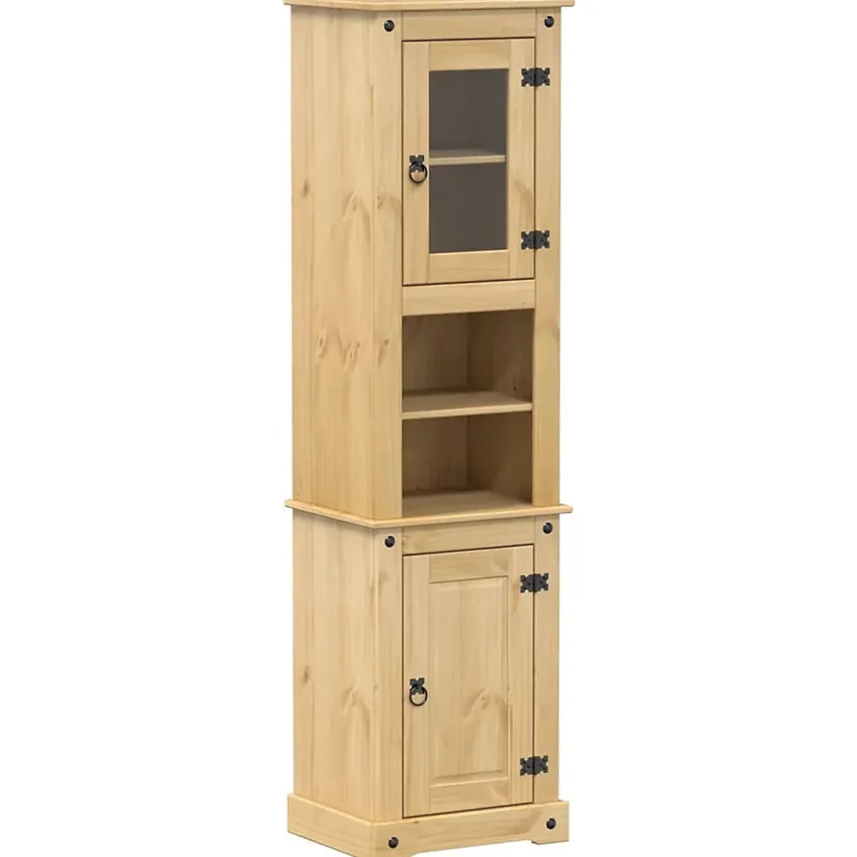 Vidaxl Armoire de salle de bain Corona 50x40x185 cm bois de pin massif