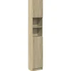 Vidaxl Armoire de salle de bain Chêne sonoma 32x25,5x190 cm Aggloméré* Meuble Wc