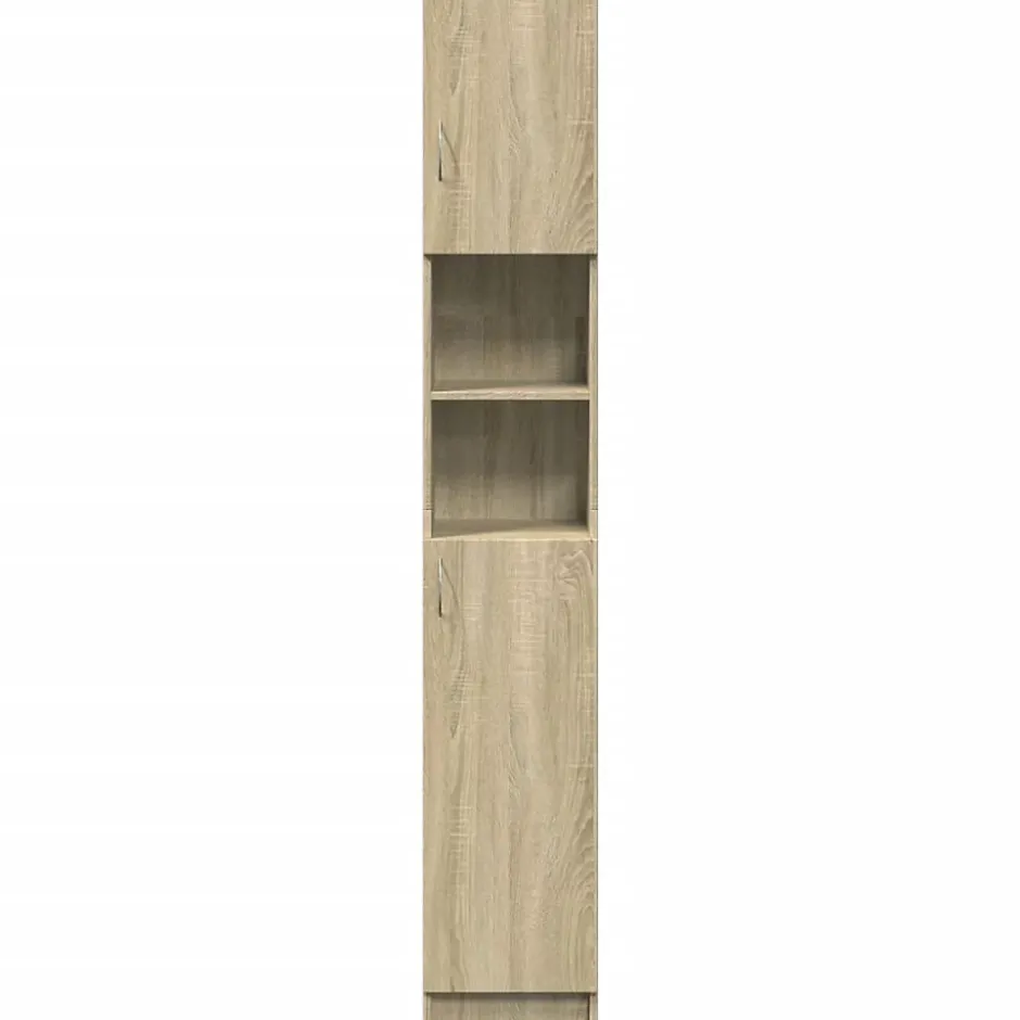 Vidaxl Armoire de salle de bain Chêne sonoma 32x25,5x190 cm Aggloméré* Meuble Wc