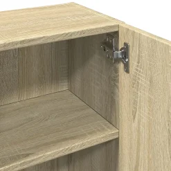 Vidaxl Armoire de salle de bain Chêne sonoma 32x25,5x190 cm Aggloméré* Meuble Wc