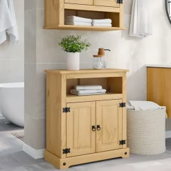 Vidaxl Armoire de salle de bain Corona 70x33x80 cm bois de pin massif