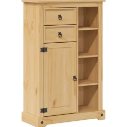 Vidaxl Armoire de salle de bain Corona 70x33x110 cm bois de pin massif