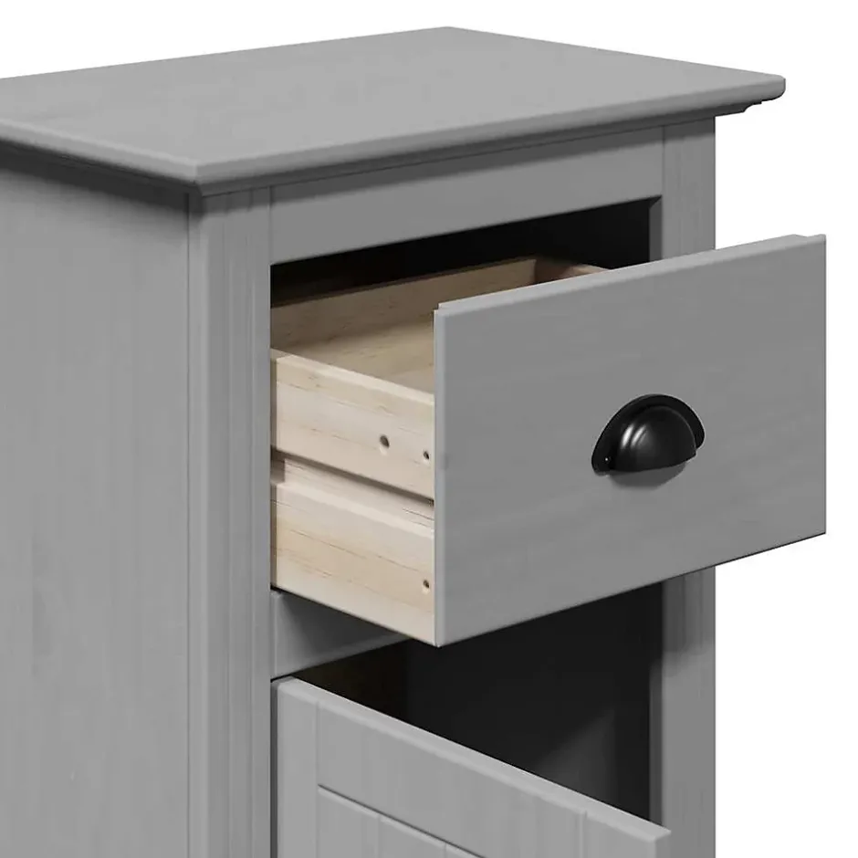 Vidaxl Armoire de salle de bain BODO gris 44x30x90 cm* Meuble Wc