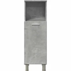 Vidaxl Armoire de salle de bain Gris béton 30x30x95 cm Aggloméré* Meuble Wc