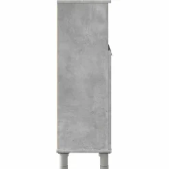 Vidaxl Armoire de salle de bain Gris béton 30x30x95 cm Aggloméré* Meuble Wc