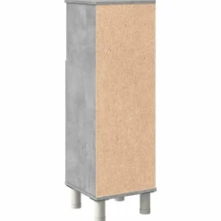 Vidaxl Armoire de salle de bain Gris béton 30x30x95 cm Aggloméré* Meuble Wc