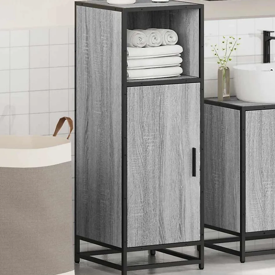 Vidaxl Armoire de salle de bain sonoma gris 35x37,5x100 cm