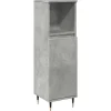 Vidaxl Armoire de salle de bain gris béton 30x30x100 cm
