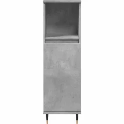 Vidaxl Armoire de salle de bain gris béton 30x30x100 cm