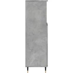 Vidaxl Armoire de salle de bain gris béton 30x30x100 cm