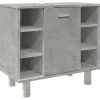 Vidaxl Armoire de salle de bain Gris béton 60x32x53,5 cm Aggloméré