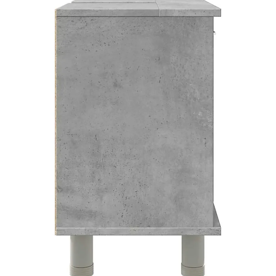 Vidaxl Armoire de salle de bain Gris béton 60x32x53,5 cm Aggloméré