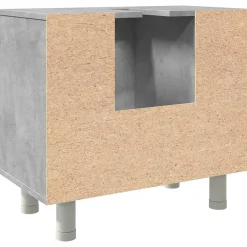 Vidaxl Armoire de salle de bain Gris béton 60x32x53,5 cm Aggloméré