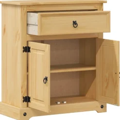 Vidaxl Armoire de salle de bain Corona 70x33x80 cm bois de pin massif