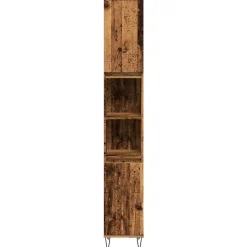 Vidaxl Armoire de salle de bain vieux bois 30x30x190cm bois ingénierie* Meuble Wc