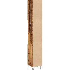Vidaxl Armoire de salle de bain vieux bois 30x30x190cm bois ingénierie* Meuble Wc