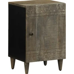 Vidaxl Armoire de salle de bain 38x33x58 cm bois massif de manguier* Meuble Wc