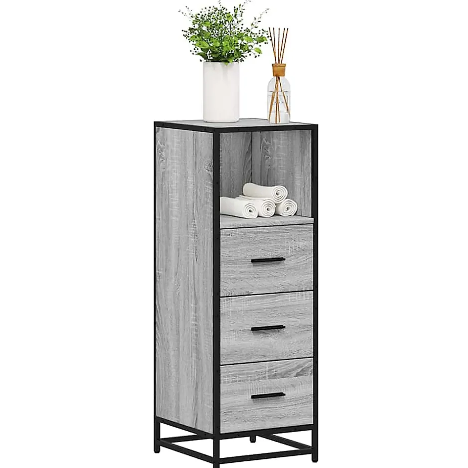 Vidaxl Armoire de salle de bain sonoma gris 35x37,5x100 cm* Meuble Wc