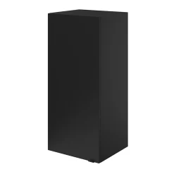 GoodHome Armoire de salle de bains noir mat l.40 x H.90 x P.36 cm, Imandra