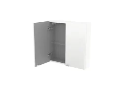 GoodHome Armoire de salle de bains faible profondeur blanc brillant l.60 x H.60 x P.15 cm, Imandra