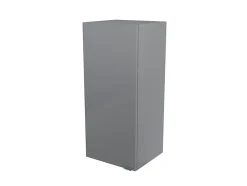 GoodHome Armoire de salle de bains gris brillant l.40 x H.90 x P.36 cm, Imandra* Colonne De Salle De Bains|Meuble De Salle De Bains Faible Profondeur