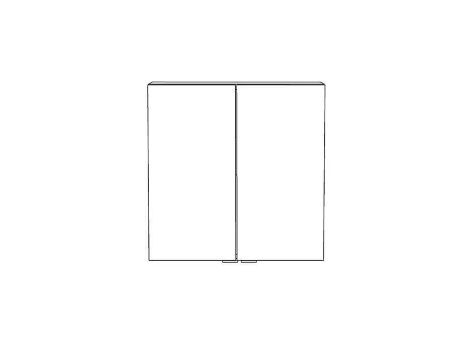 GoodHome Armoire de salle de bains faible profondeur gris brillant l.60 x H.60 x P.15 cm, Imandra* Meuble Wc|Armoire De Salle De Bains