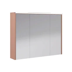 Decotec Armoire de salle de bains éclairante avec miroir Archi terracotta mat 90 cm* Armoire De Toilette