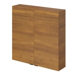 GoodHome Armoire de salle de bains faible profondeur effet noyer l.60 x H.60 x P.15 cm, Imandra