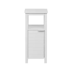 Mobili Rebecca Armoire de Salle de Bains à Portes MDF Blanc Peu Encombrante Rebecca Mobili