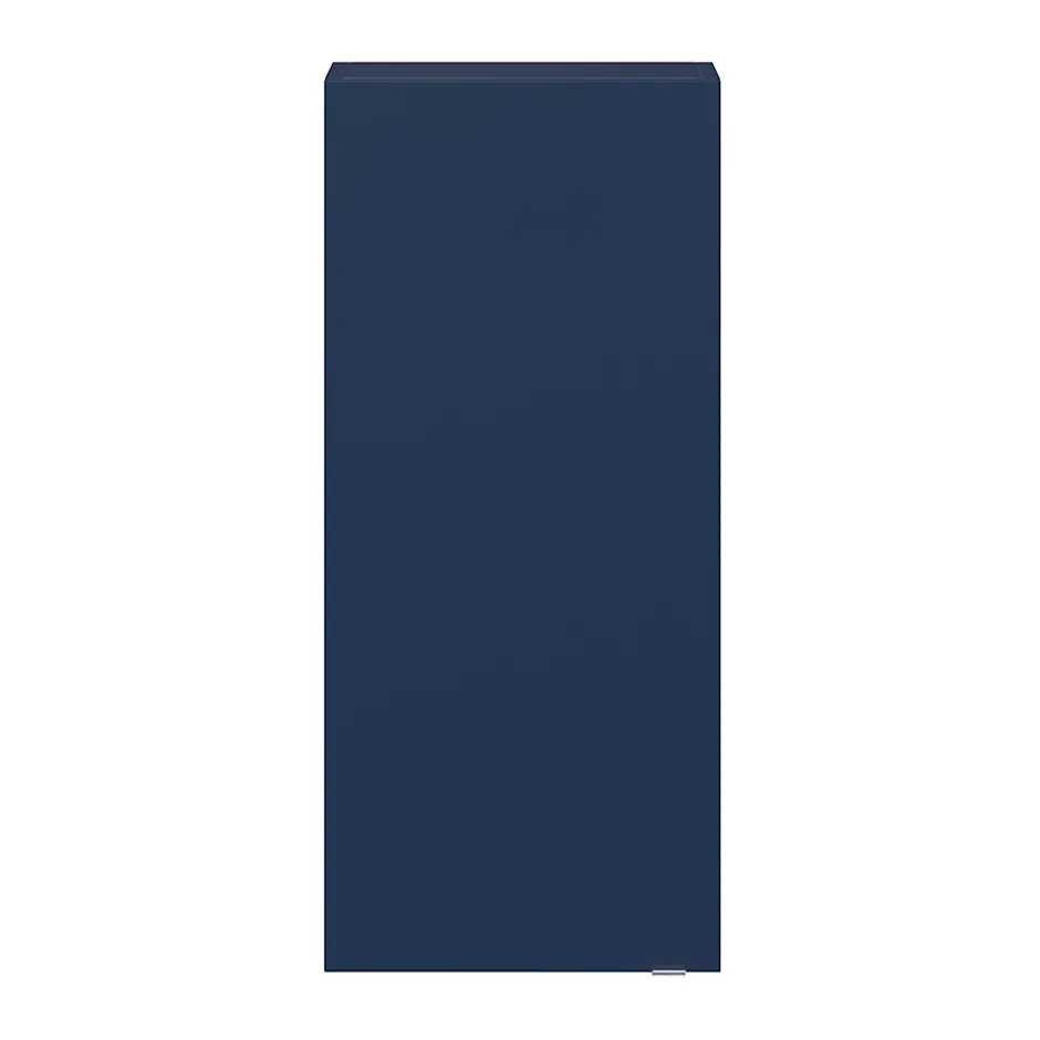 GoodHome Armoire de salle de bains faible profondeur bleu nuit mat l.40 x H.90 x P.15 cm, Imandra* Meuble Wc|Colonne De Salle De Bains
