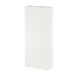 GoodHome Armoire de salle de bains faible profondeur blanc mat l.40 x H.90 x P.15 cm, Imandra