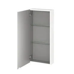 GoodHome Armoire de salle de bains faible profondeur blanc mat l.40 x H.90 x P.15 cm, Imandra