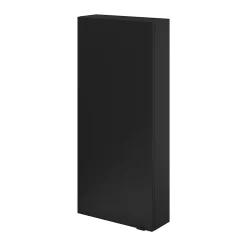 GoodHome Armoire de salle de bains faible profondeur noir mat l.40 x H.90 x P.15 cm, Imandra* Meuble Wc|Colonne De Salle De Bains