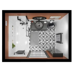 GoodHome Armoire de salle de bains faible profondeur noir mat l.40 x H.90 x P.15 cm, Imandra* Meuble Wc|Colonne De Salle De Bains