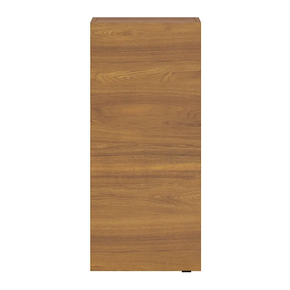 GoodHome Armoire de salle de bains faible profondeur effet noyer l.40 x H.90 x P.15 cm, Imandra* Meuble Wc|Colonne De Salle De Bains