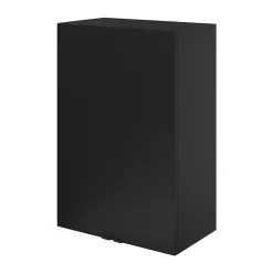 GoodHome Armoire de salle de bains noir mat l.60 x H.90 x P.36 cm, Imandra* Armoire De Salle De Bains