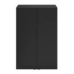 GoodHome Armoire de salle de bains noir mat l.60 x H.90 x P.36 cm, Imandra* Armoire De Salle De Bains