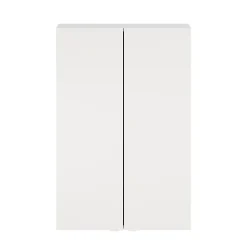 GoodHome Armoire de salle de bains faible profondeur blanc mat l.60 x H.90 x P.15 cm, Imandra* Armoire De Salle De Bains|Meuble De Salle De Bains Faible Profondeur