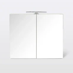 Cooke & Lewis Armoire de salle de bains Indra miroir éclairant L. 80 x H. 67 x P. 14,6 cm