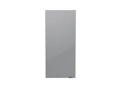 GoodHome Armoire de salle de bains faible profondeur gris brillant l.40 x H.90 x P.15 cm, Imandra