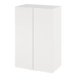 GoodHome Armoire de salle de bains blanc mat l.60 x H.90 x P.36 cm, Imandra